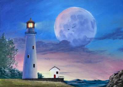 How to Paint a Lighthouse in Acrylic