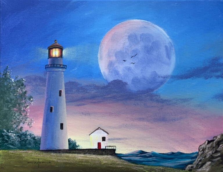 How to Paint a Lighthouse in Acrylic