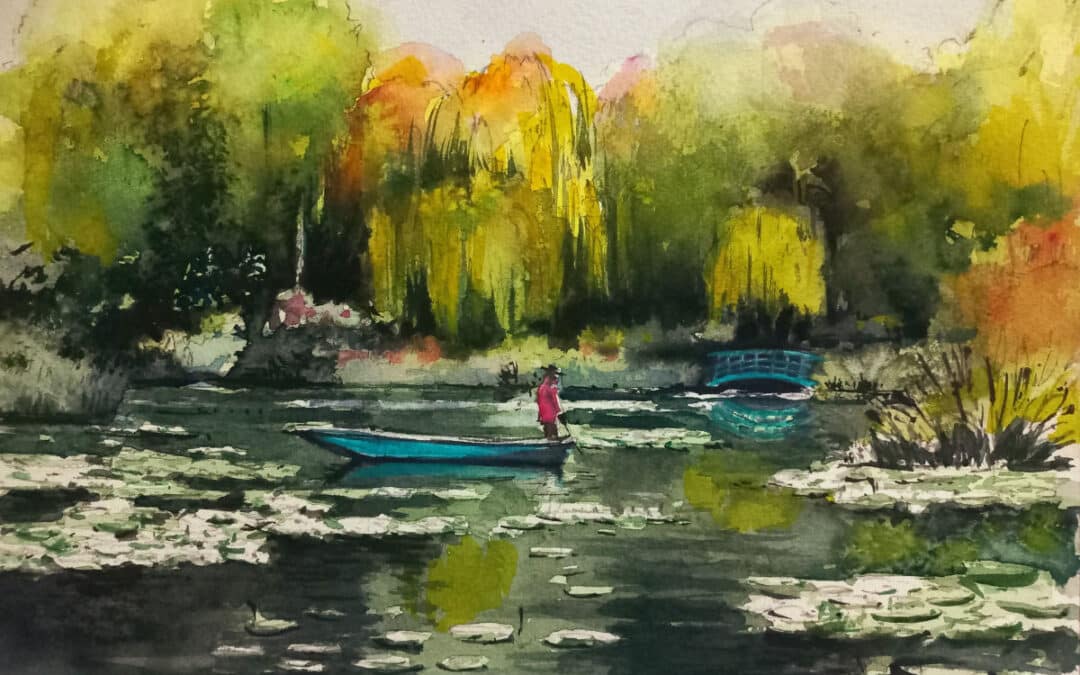 How to Paint Monet’s Garden in Watercolor