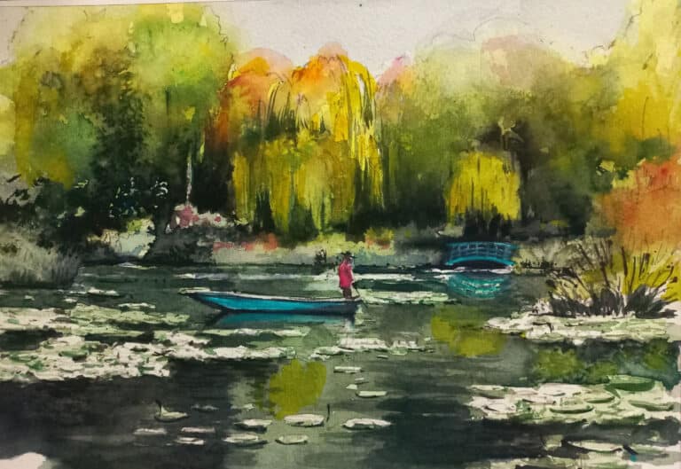How to Paint Monet’s Garden in Watercolor