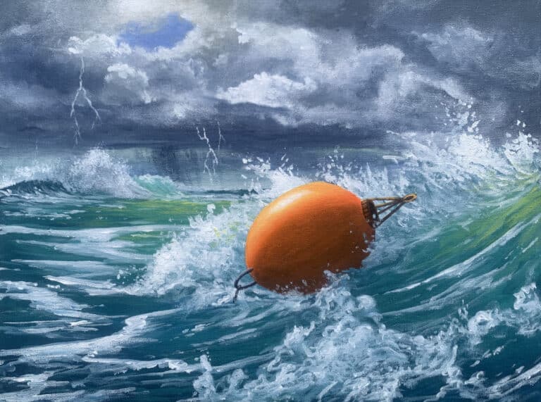 Paint a Stormy Sea in Acrylic