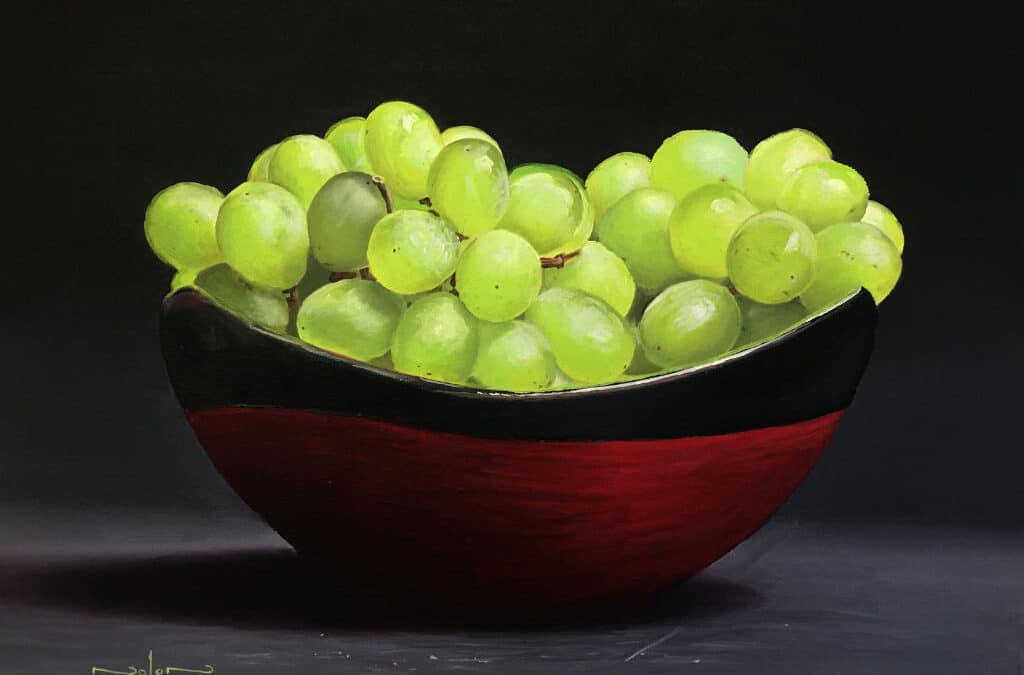 How to Paint a Bowl of Grapes in Oil