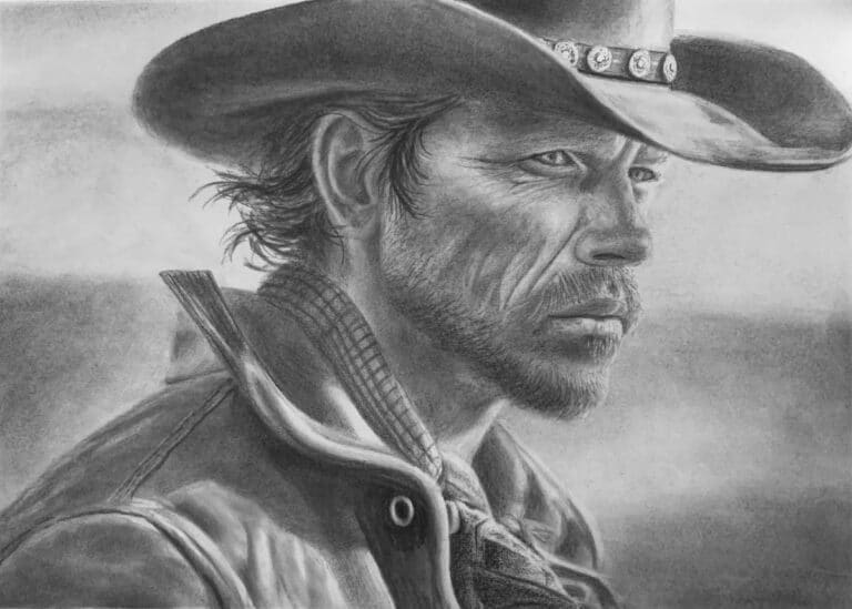 How to Draw a Cowboy Portrait