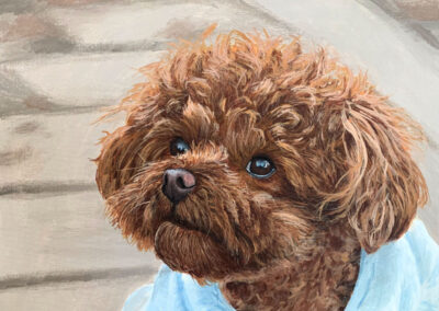 How to Paint a Curly Hair Dog