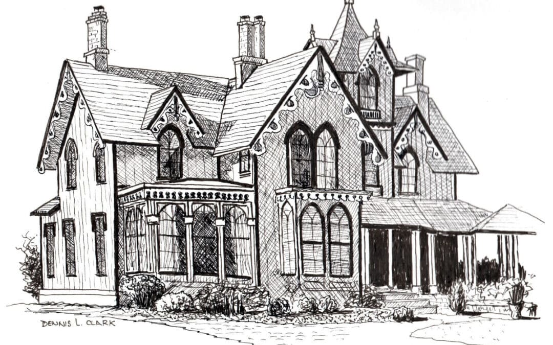 How to Draw a Gothic House in Pen and Ink