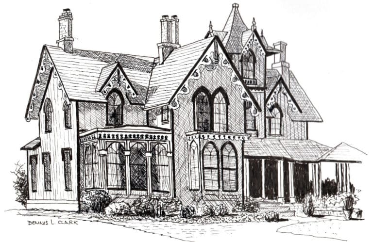 How to Draw a Gothic House in Pen and Ink