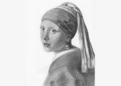 How to Draw Girl with Pearl Earring