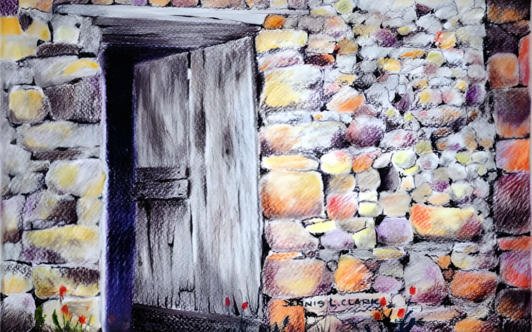 How to Draw an Old Doorway in Pastel