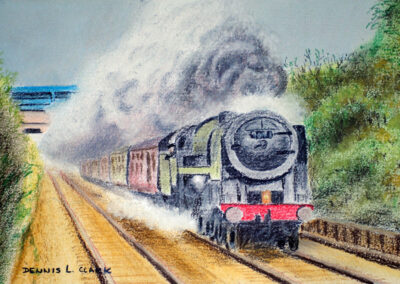 How to Draw a Steam Train in Soft Pastel