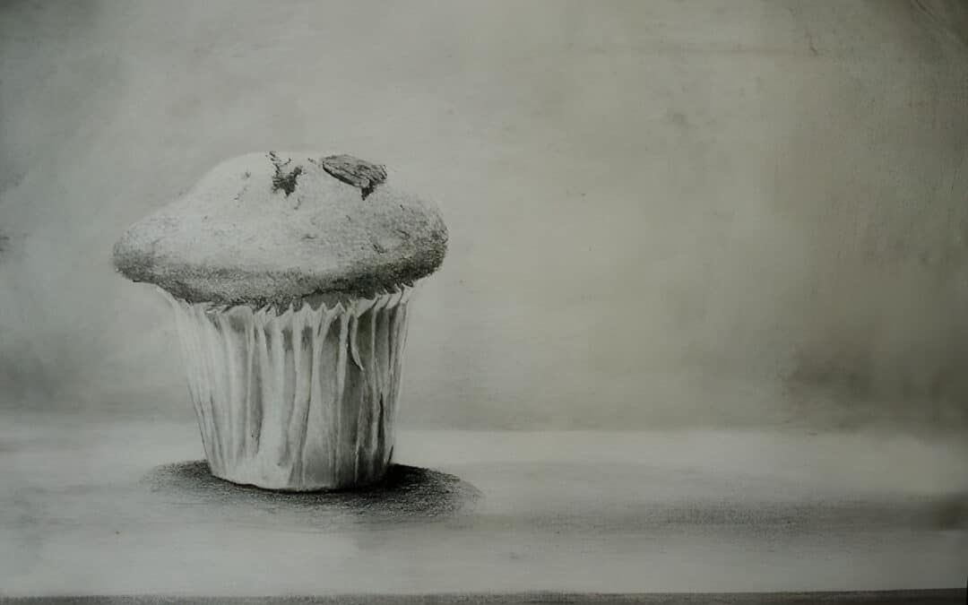 How to Draw a Cupcake in Pencil