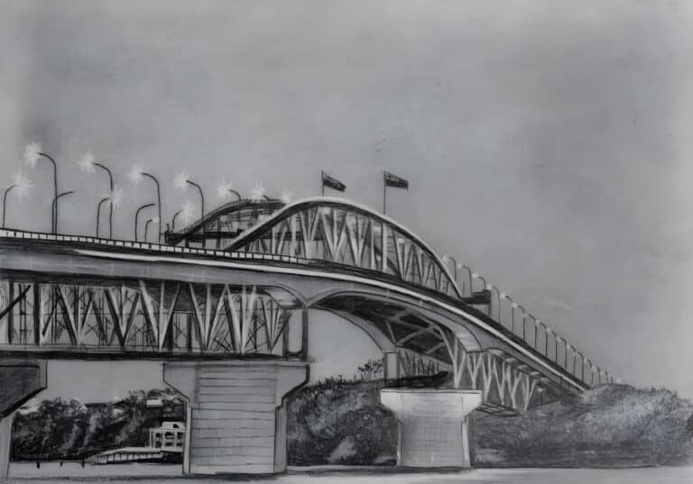 How to Draw a Harbour Bridge in Pencil