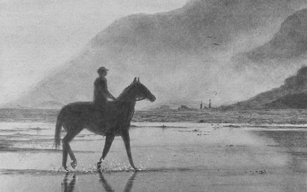 How to Draw a Horse on the Beach