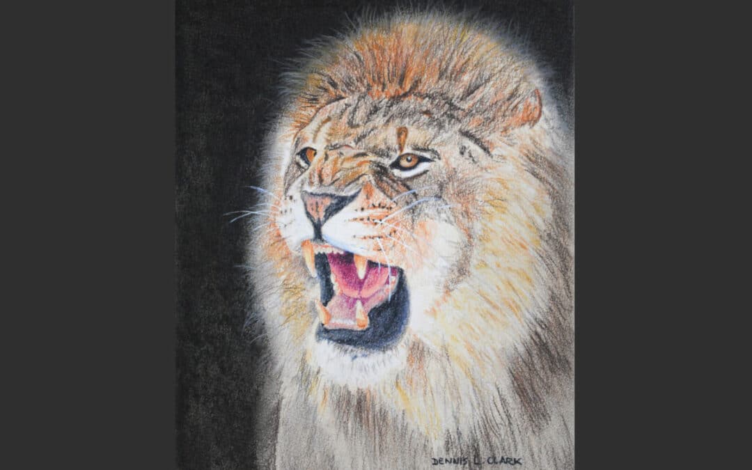 How to Draw a Roaring Lion in Pastel