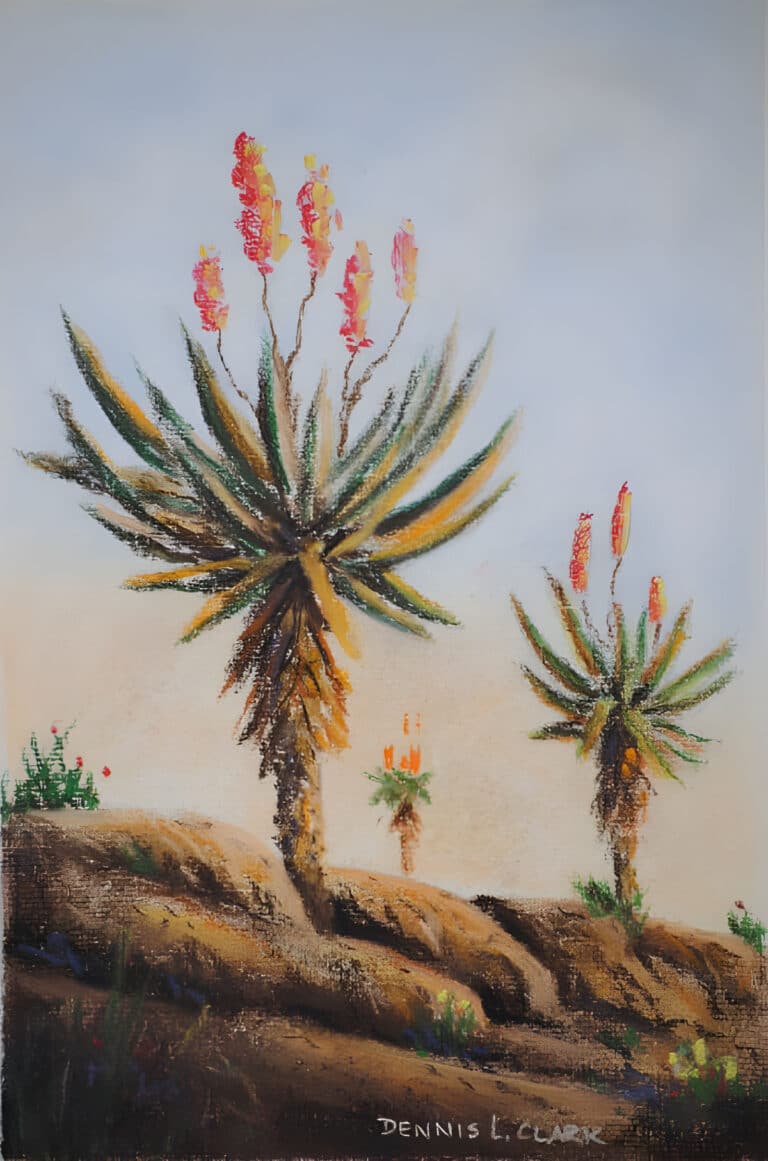 How to Draw Aloes in Pastel
