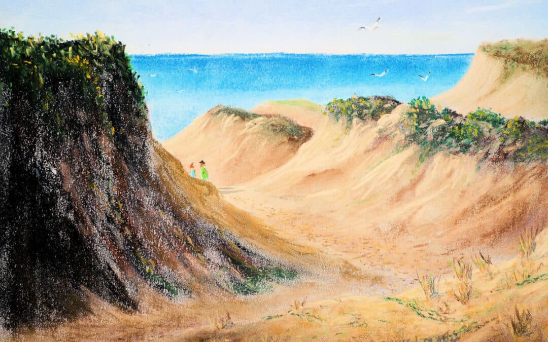How to Draw Beach Dunes in Pastels
