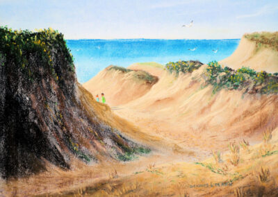 How to Draw Beach Dunes in Pastels