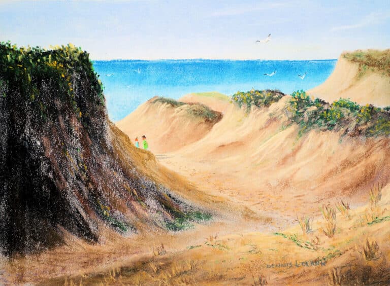 How to Draw Beach Dunes in Pastels