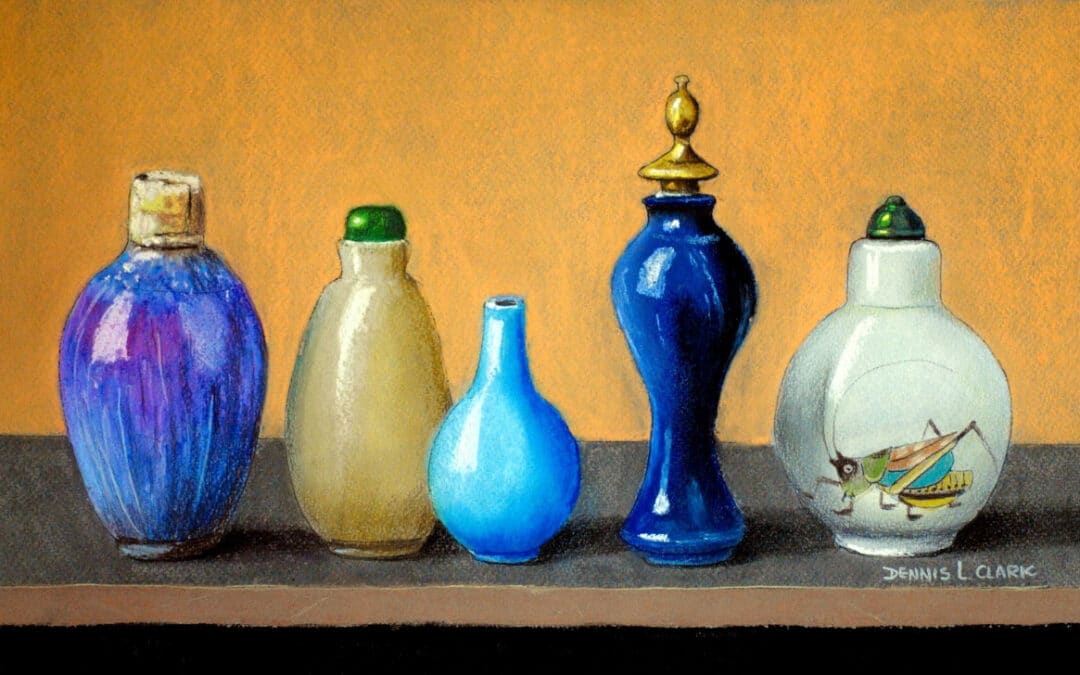 How to Draw Bottles Still Life in Pastel