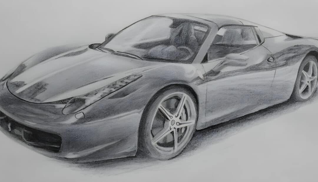How to Draw a Car in Pencil