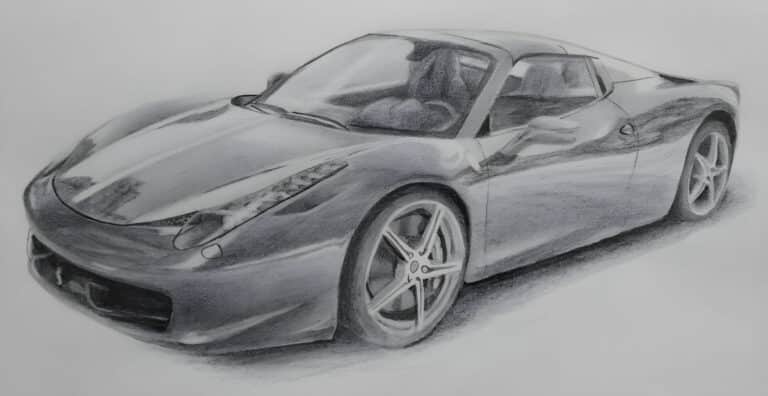 How to Draw a Car in Pencil