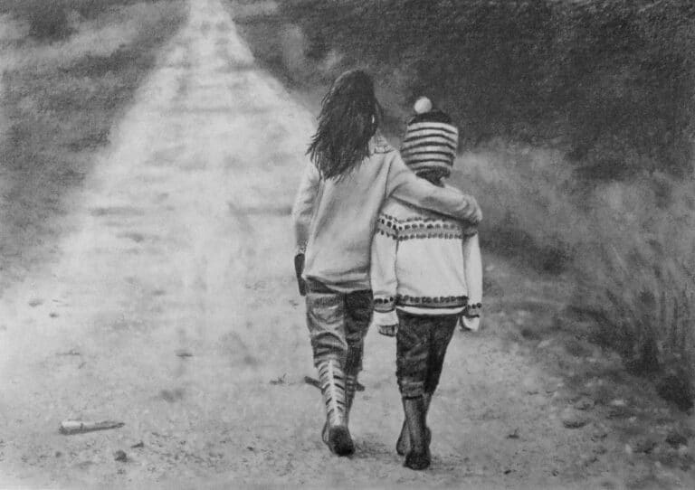 How to Draw Children Walking