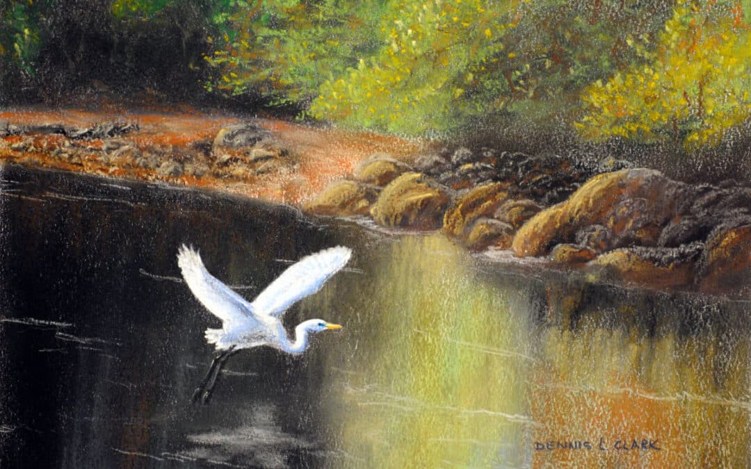 How to Draw an Egret in Pastel