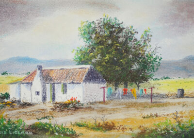 How to Draw a Farmhouse in Pastel