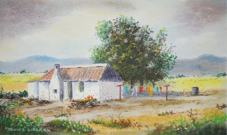 How to Draw a Farmhouse in Pastel