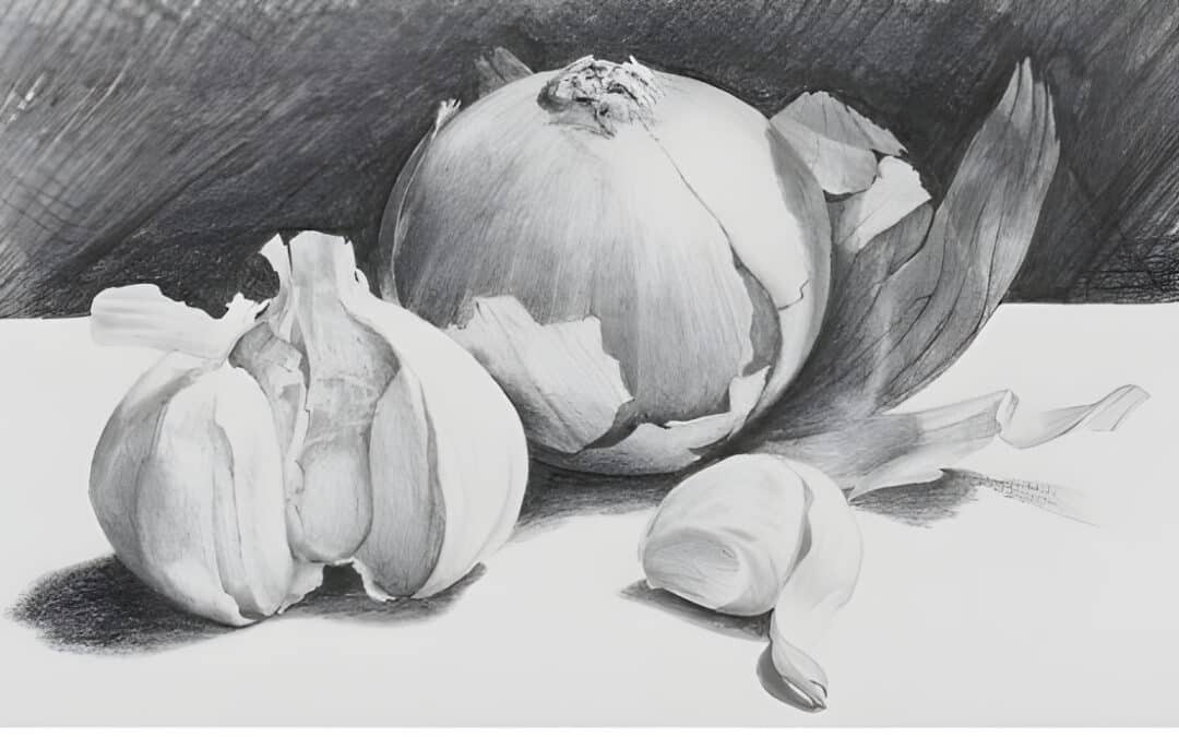 How to Draw Onions and Garlic