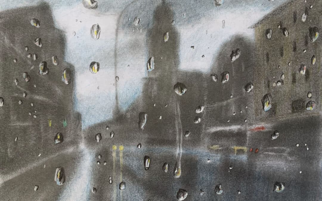 How to Draw Rain on Window