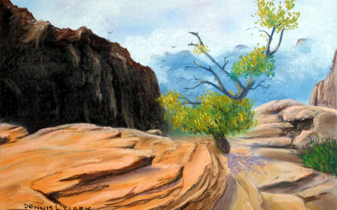 How to Draw Rock Formations in Pastel