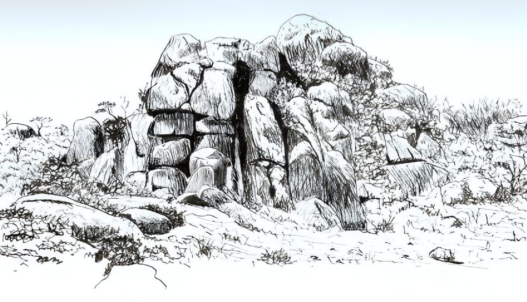 How to Draw a Rocky Ridge in Pen and Ink