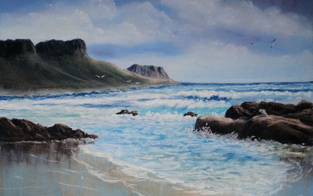 How to Draw Surf in Pastel
