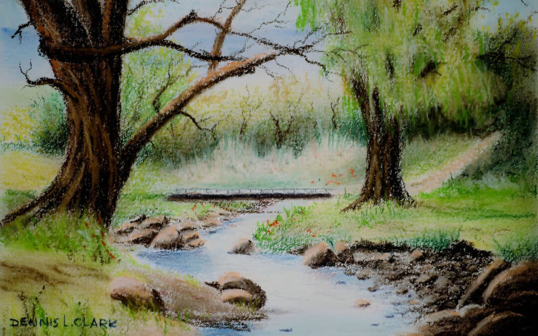 How to Draw a Small Stream in Pastel