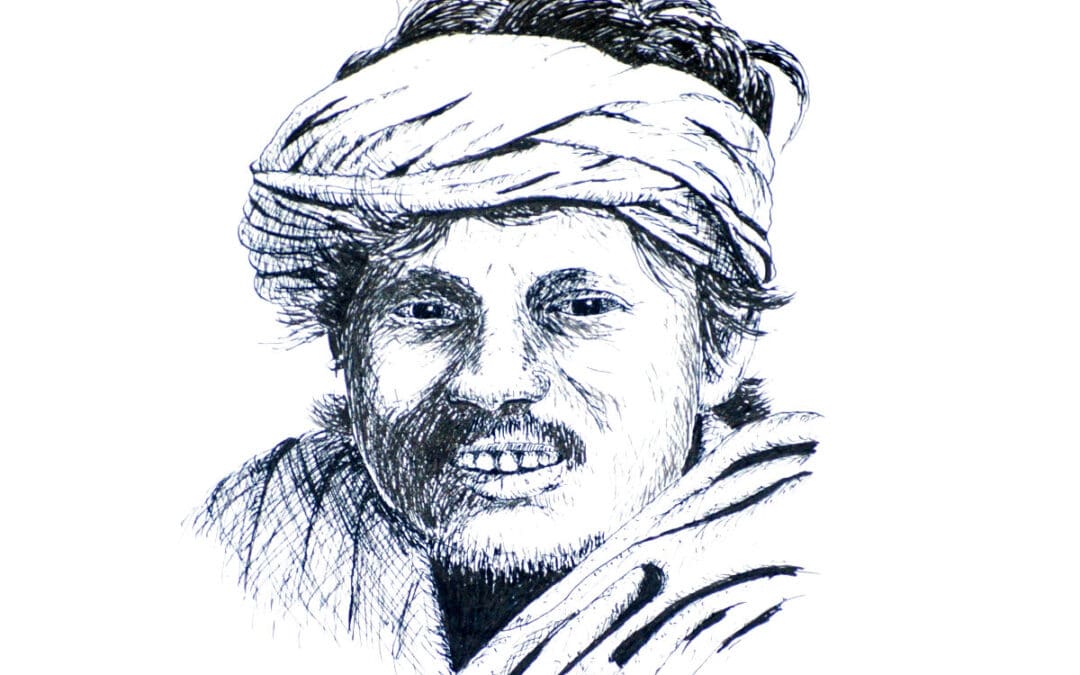 Draw a Snake Charmer Portrait in Pen & Ink