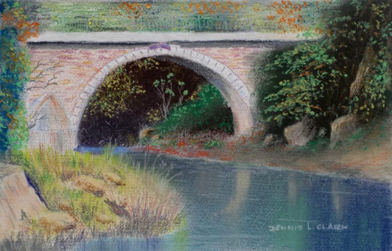 How to Draw a Stone Bridge in Pastel