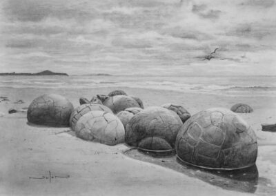 How to Draw the Moeraki Boulders