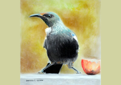 How to Draw a Tui at an Apple in Pastel