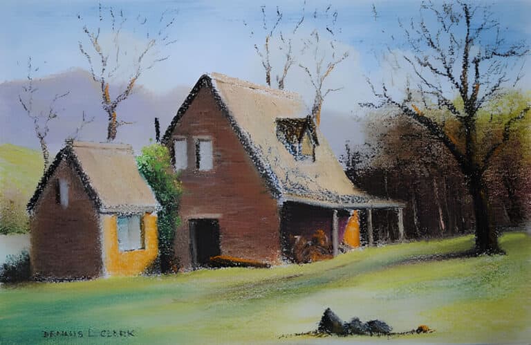 How to Draw Buildings in Pastel