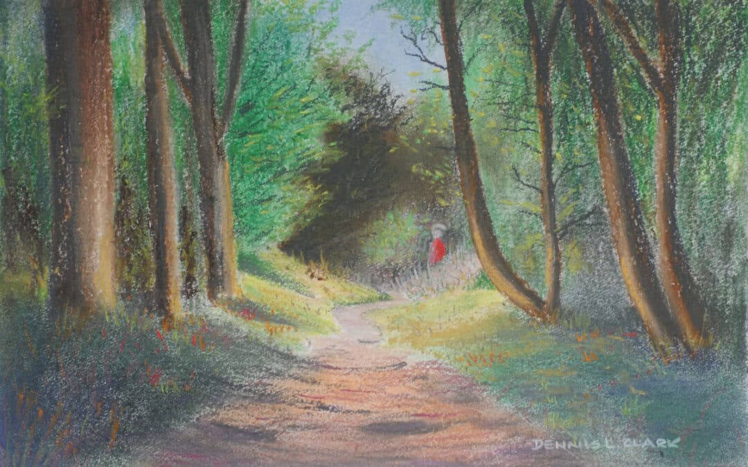 How to Draw Woodland Path in Pastel