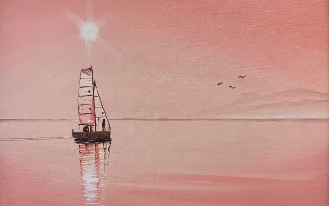 How to Paint a Boat at Sunset