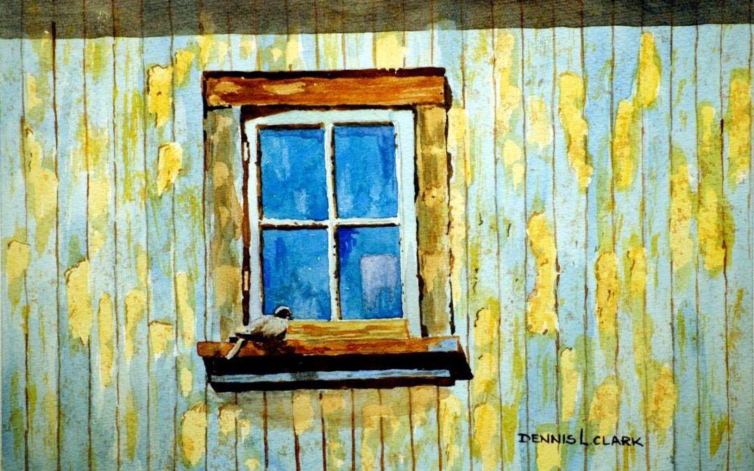 How to Paint a Dove at Window in Watercolour