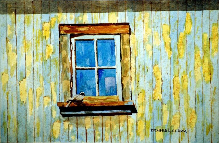 How to Paint a Dove at Window in Watercolour