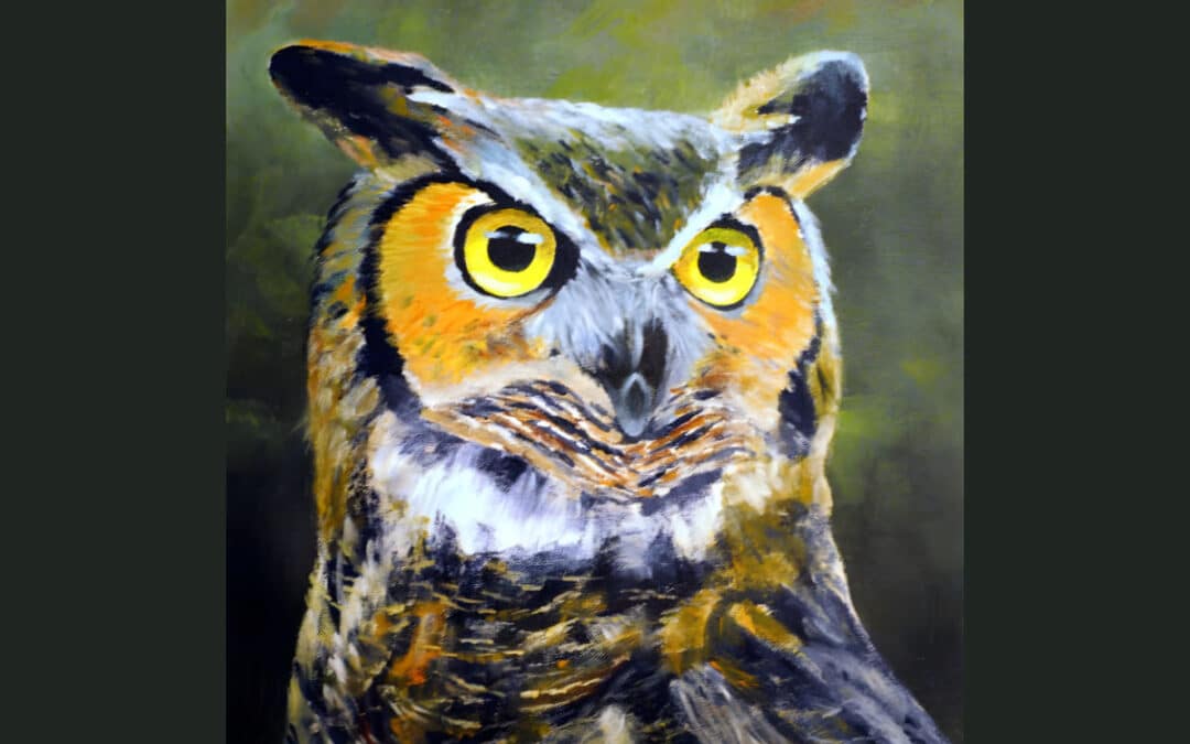 How to Paint a Great Horned Owl in Acrylics