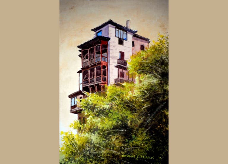 Paint a Cliff House in Watercolor