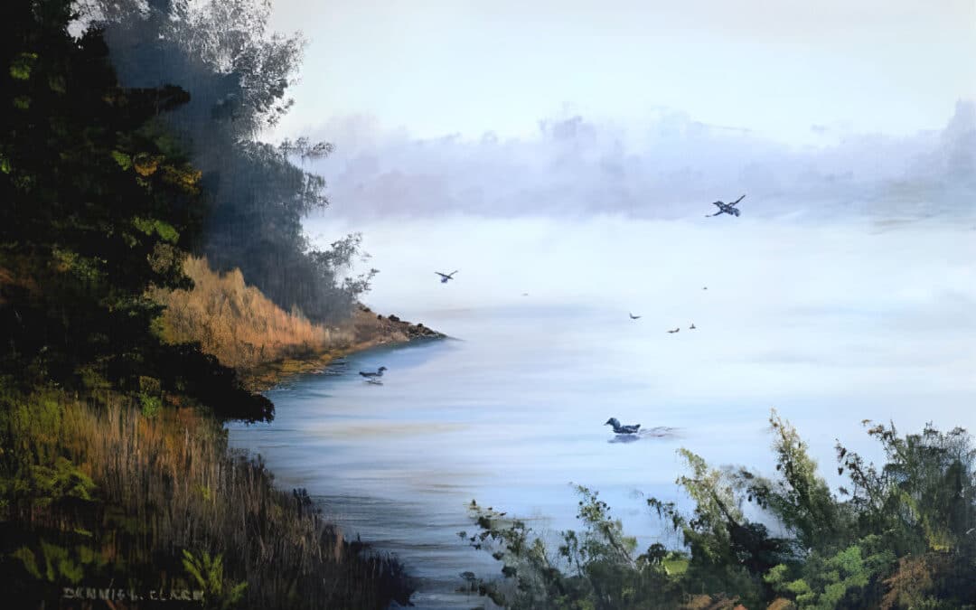 How to Paint a Misty Lake in Acrylic