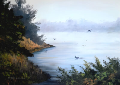 How to Paint a Misty Lake in Acrylic