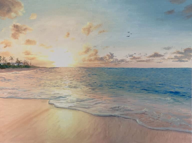 Paint a Seascape Sunset in Oil