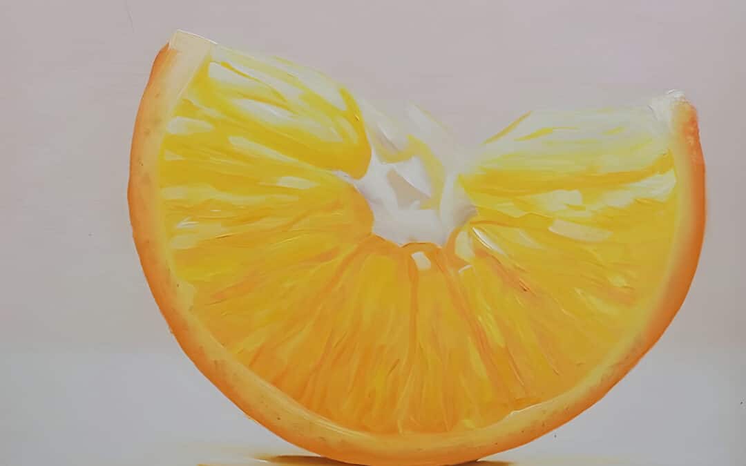 How to Paint a Slice of Orange in Oil