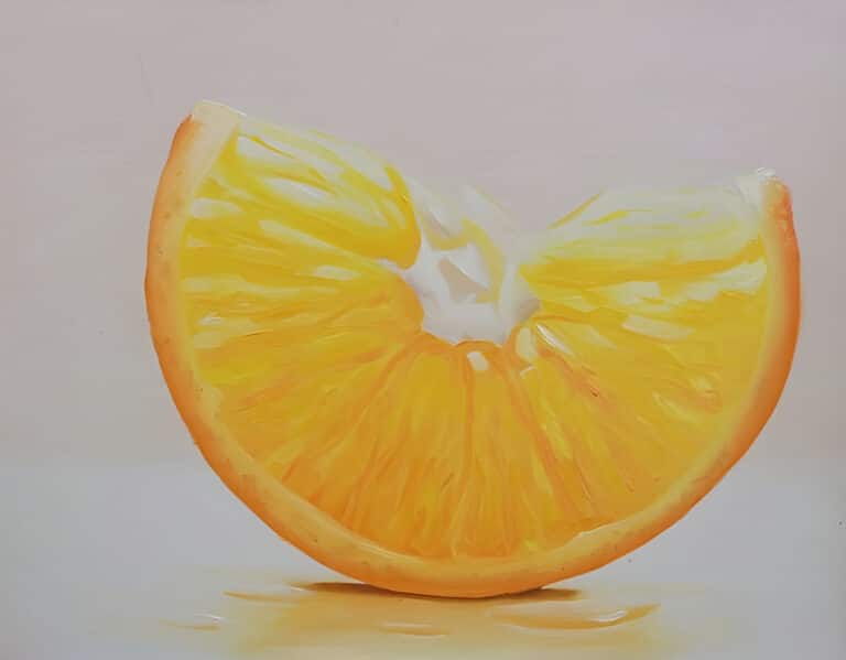 How to Paint a Slice of Orange in Oil
